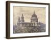 South West View of St Paul's Cathedral, City of London, across the Roof Tops, C1895-null-Framed Photographic Print