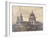 South West View of St Paul's Cathedral, City of London, across the Roof Tops, C1895-null-Framed Photographic Print