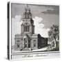 South-West View of the Church of St Anne, Limehouse, London, C1750-null-Stretched Canvas