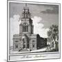 South-West View of the Church of St Anne, Limehouse, London, C1750-null-Mounted Giclee Print