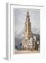 South-West View of the Church of St Clement Danes, Westminster, London, 1814-Thomas Hosmer Shepherd-Framed Giclee Print