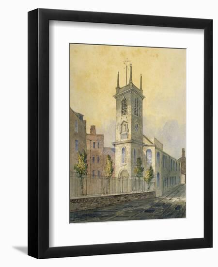 South-West View of the Church of St Olave Jewry, City of London, 1815-William Pearson-Framed Premium Giclee Print