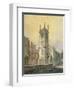 South-West View of the Church of St Olave Jewry, City of London, 1815-William Pearson-Framed Premium Giclee Print