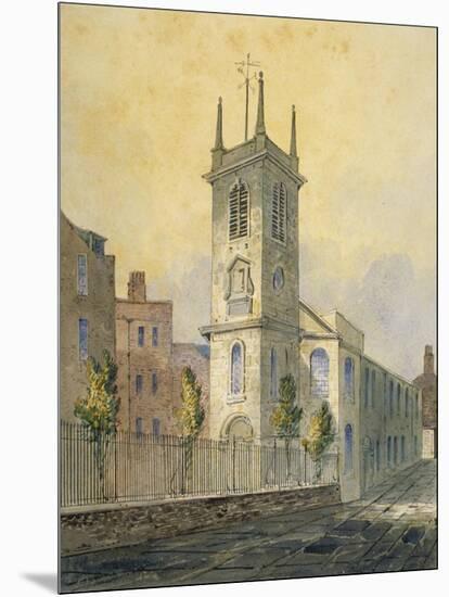 South-West View of the Church of St Olave Jewry, City of London, 1815-William Pearson-Mounted Giclee Print