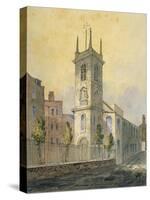 South-West View of the Church of St Olave Jewry, City of London, 1815-William Pearson-Stretched Canvas