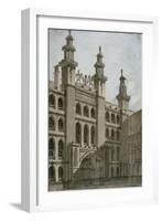 South-West View of the Guildhall Front, City of London, 1810-George Shepherd-Framed Giclee Print