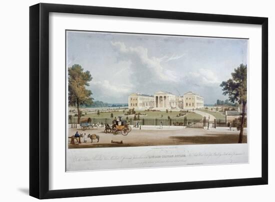 South-West View of the London Orphan Asylum in Lower Clapton, Hackney, London, C1830-George Hawkins-Framed Giclee Print