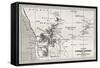 South Western Africa Old Map-marzolino-Framed Stretched Canvas