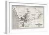 South Western Africa Old Map-marzolino-Framed Premium Giclee Print