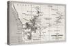 South Western Africa Old Map-marzolino-Stretched Canvas