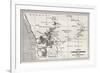 South Western Africa Old Map-marzolino-Framed Art Print