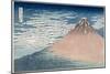 South Wind, Clear Dawn, from the Series '36 Views of Mount Fuji', C.1830-1831-Katsushika Hokusai-Mounted Giclee Print