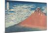 South Wind, Clear Sky-Katsushika Hokusai-Mounted Giclee Print