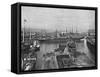 'Southampton Docks', c1896-FGO Stuart-Framed Stretched Canvas