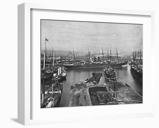 'Southampton Docks', c1896-FGO Stuart-Framed Photographic Print