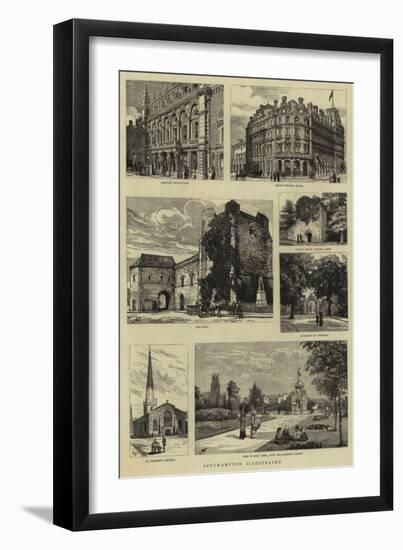 Southampton Illustrated-null-Framed Giclee Print