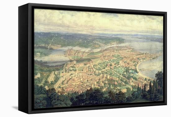 Southampton in the Year 1856-Philip Brannon-Framed Stretched Canvas