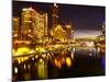 Southbank and Yarra River, Melbourne, Victoria, Australia-David Wall-Mounted Photographic Print