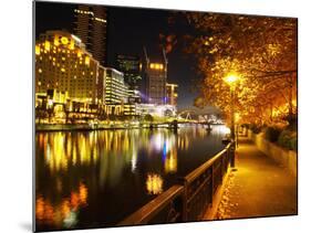 Southbank, Yarra River, and Flinders Walk, Melbourne, Victoria, Australia-David Wall-Mounted Photographic Print