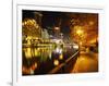 Southbank, Yarra River, and Flinders Walk, Melbourne, Victoria, Australia-David Wall-Framed Photographic Print