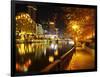 Southbank, Yarra River, and Flinders Walk, Melbourne, Victoria, Australia-David Wall-Framed Photographic Print