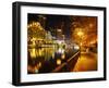 Southbank, Yarra River, and Flinders Walk, Melbourne, Victoria, Australia-David Wall-Framed Photographic Print