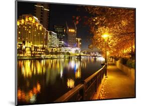Southbank, Yarra River, and Flinders Walk, Melbourne, Victoria, Australia-David Wall-Mounted Photographic Print
