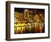 Southbank, Yarra River, Melbourne, Victoria, Australia-David Wall-Framed Photographic Print