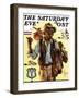 "Southbound Hitchhiker," Saturday Evening Post Cover, October 19, 1935-Joseph Christian Leyendecker-Framed Giclee Print