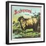 Southdown Brand Tobacco Label-Lantern Press-Framed Art Print