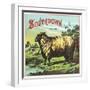 Southdown Brand Tobacco Label-Lantern Press-Framed Art Print