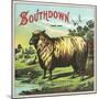Southdown Brand Tobacco Label-Lantern Press-Mounted Art Print