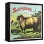 Southdown Brand Tobacco Label-Lantern Press-Framed Stretched Canvas