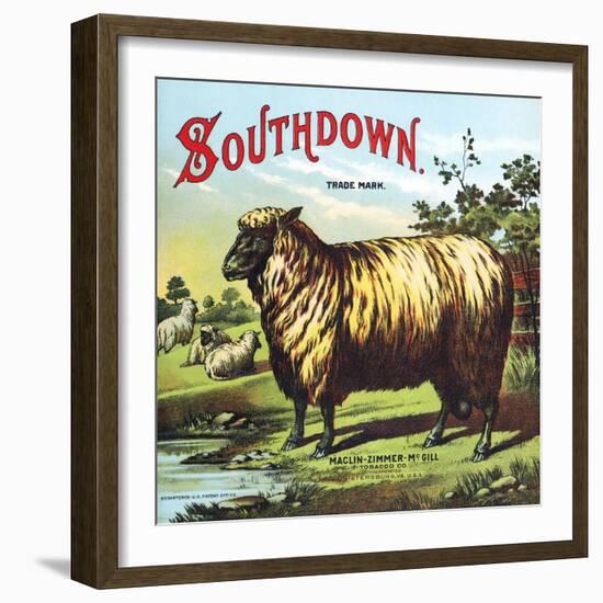Southdown-null-Framed Art Print