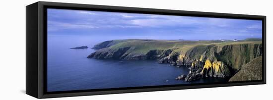 Southeast Cliffs of Fair Isle, Shetland Islands, Scotland, United Kingdom, Europe-Patrick Dieudonne-Framed Stretched Canvas