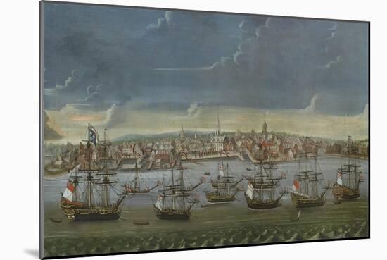 Southeast Prospect of the City of New York, C.1756-7-null-Mounted Giclee Print