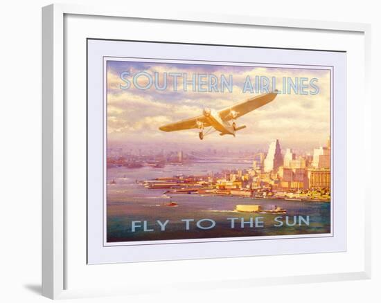 Southern Airlines - Fly to The Sun-The Vintage Collection-Framed Giclee Print