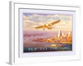 Southern Airlines - Fly to The Sun-The Vintage Collection-Framed Giclee Print