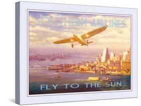 Southern Airlines - Fly to The Sun-The Vintage Collection-Stretched Canvas