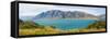 Southern Alps Mountain Range and Lake Hawea, West Coast, South Island, New Zealand, Pacific-Matthew Williams-Ellis-Framed Stretched Canvas