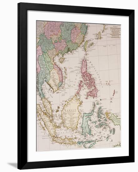 Southern Asia from China to New Guinea-Johannes & Mortier Covens-Framed Giclee Print