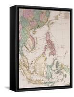 Southern Asia from China to New Guinea-Johannes & Mortier Covens-Framed Stretched Canvas