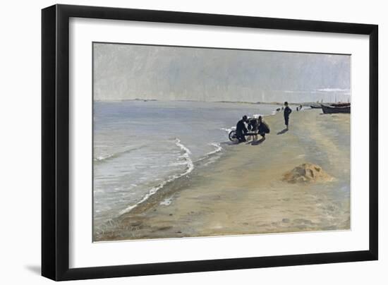 Southern Beach at Skagen, 1884-Peter Severin Kroyer-Framed Giclee Print