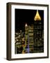 Southern Bell Building at Night, Atlanta, Georgia, USA-Marilyn Parver-Framed Photographic Print