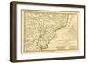 Southern Brazil, from 'Atlas De Toutes Les Parties Connues Du Globe Terrestre' by Guillaume…-Charles Marie Rigobert Bonne-Framed Giclee Print