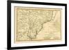 Southern Brazil, from 'Atlas De Toutes Les Parties Connues Du Globe Terrestre' by Guillaume…-Charles Marie Rigobert Bonne-Framed Giclee Print