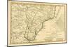 Southern Brazil, from 'Atlas De Toutes Les Parties Connues Du Globe Terrestre' by Guillaume…-Charles Marie Rigobert Bonne-Mounted Premium Giclee Print