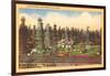 Southern California Oilfield-null-Framed Art Print