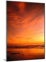 Southern California Sunset at Beach-Mick Roessler-Mounted Photographic Print