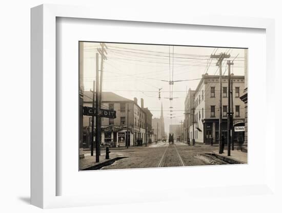 Southern Cambria Railway Tracks Through Johnstown-null-Framed Photographic Print